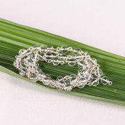 9005 Crystal Mala on Silver Wire 54 Medium Bead 